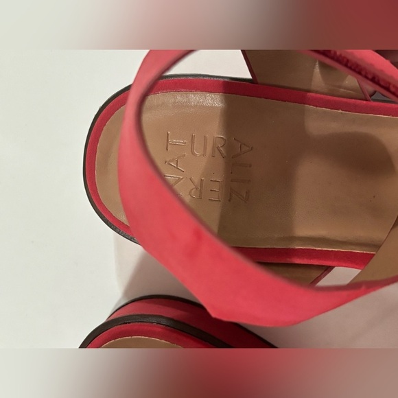 NWT Nauralizer Camry Red Faux Nubuck Platform Ankle Strap Non-Slip Sandals 10 - Picture 8 of 10